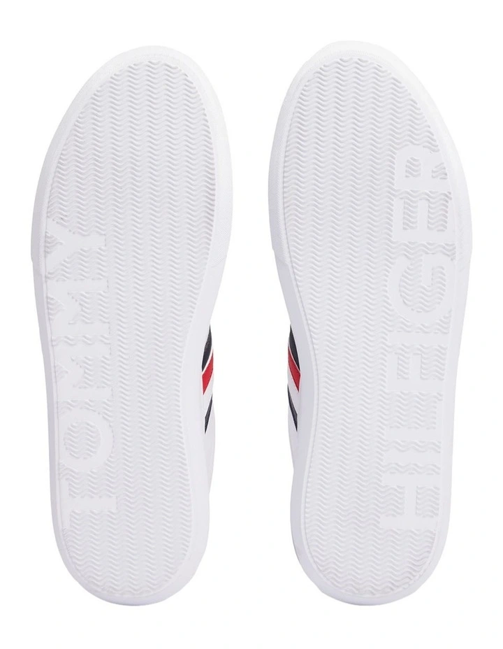 Daniel Leather Sneakers in White image 6