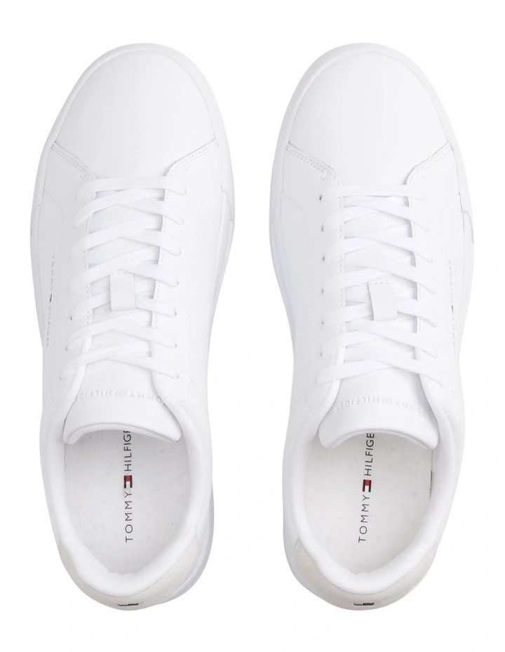 Core Court Sneakers in White image 3
