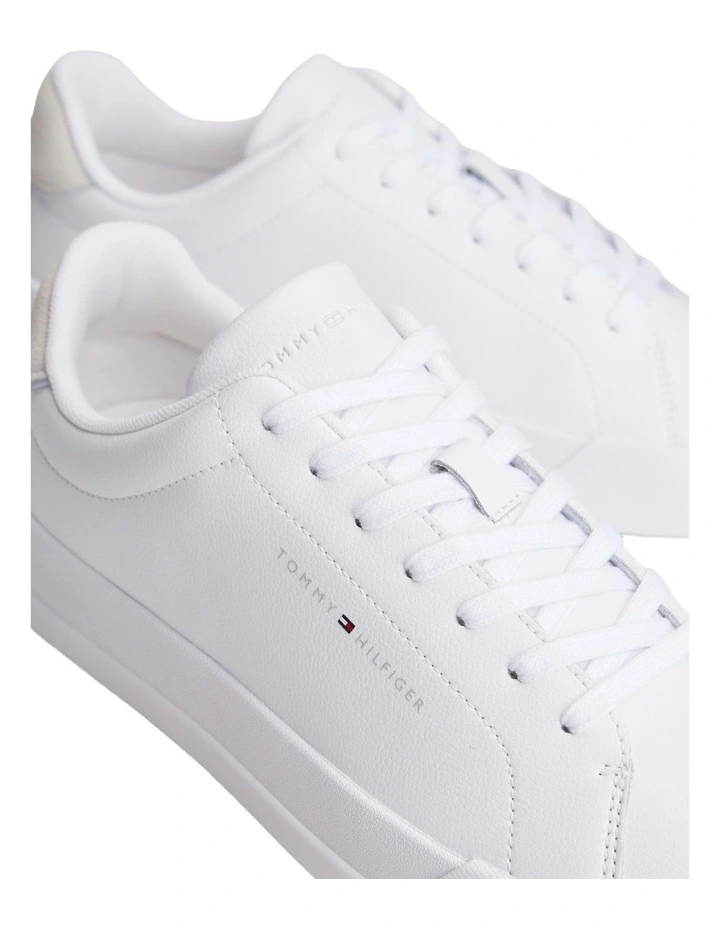 Core Court Sneakers in White image 4
