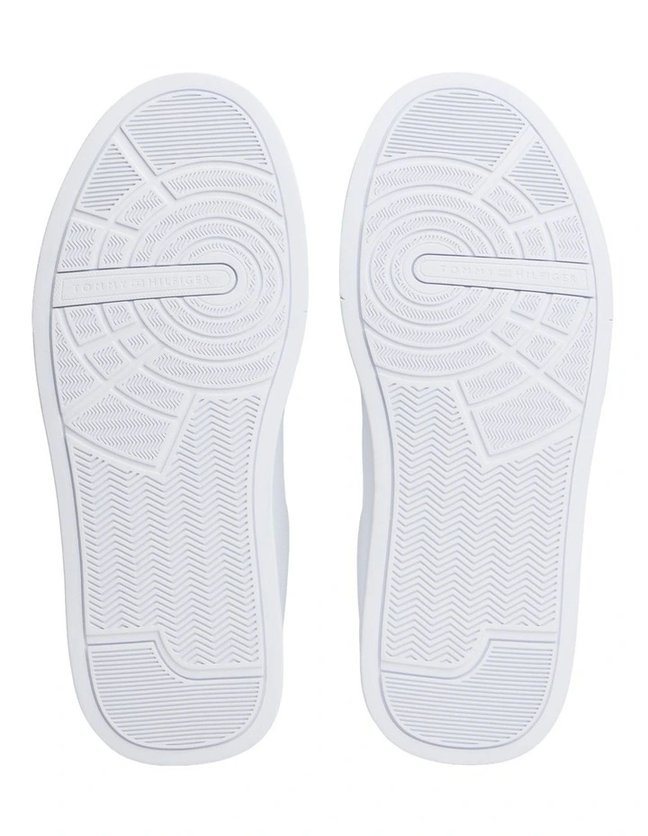 Core Court Sneakers in White image 7