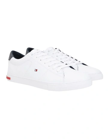 Essential Leather Lace-Up Trainers Shoe in White