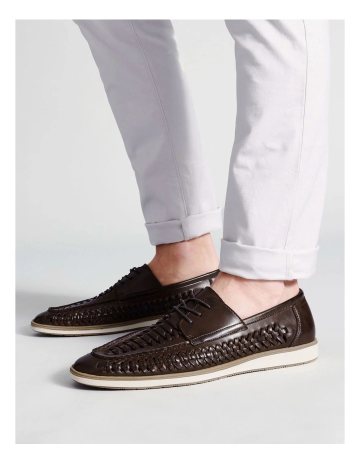 Verona Lace Up in Huarache Brown image 2