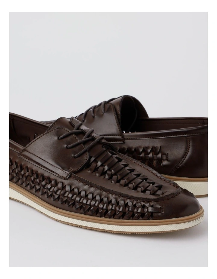 Verona Lace Up in Huarache Brown image 3