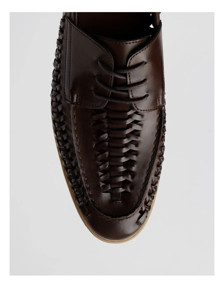 Verona Lace Up in Huarache Brown image 6