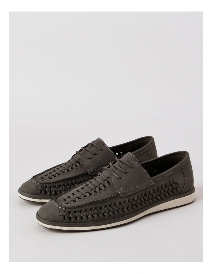 Verona Huarache Lace Up in Charcoal image 2