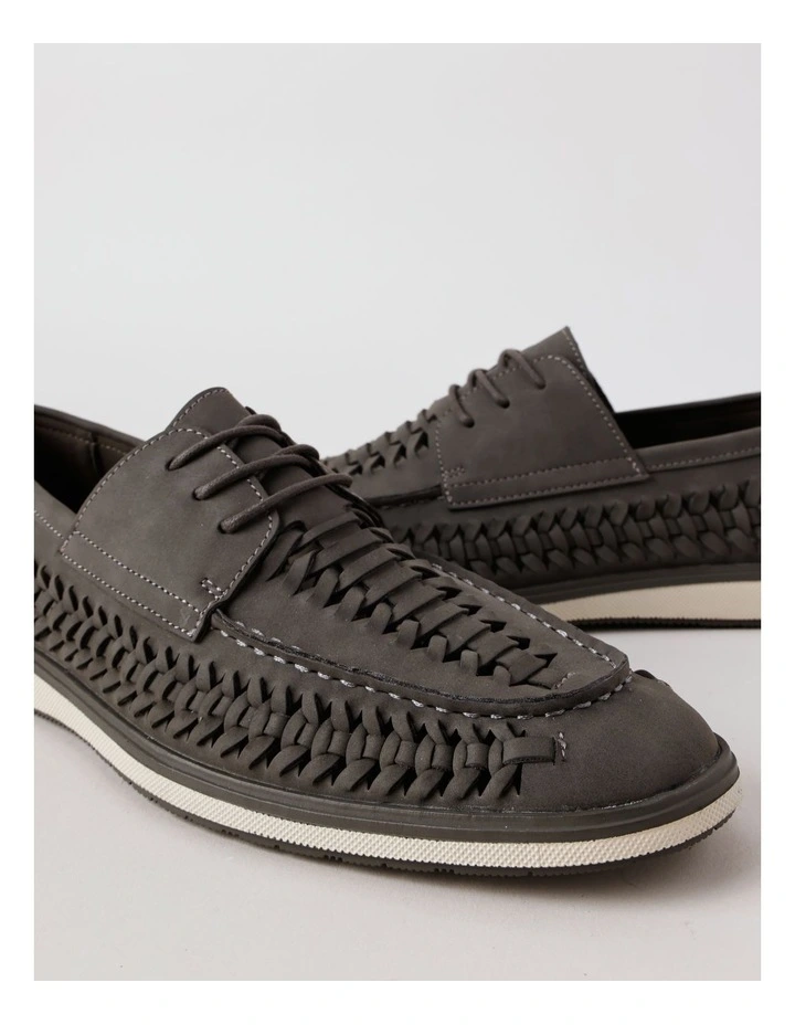 Verona Huarache Lace Up in Charcoal image 3