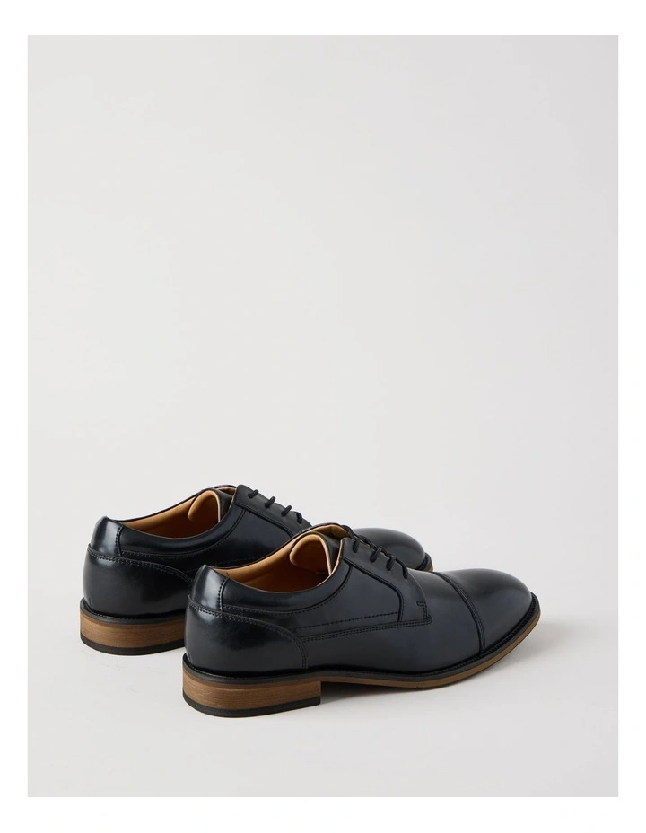 Sergio Leather Toe Cap Lace Up in Black image 6