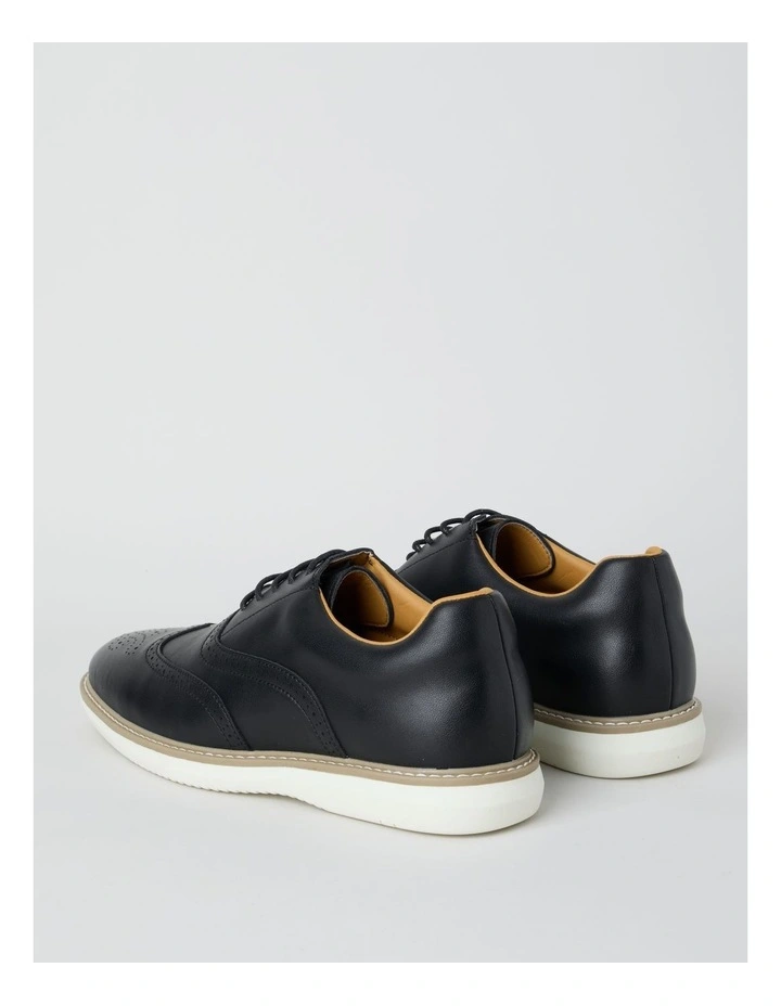 Beau Casual Brogue Lace Up in Black image 5