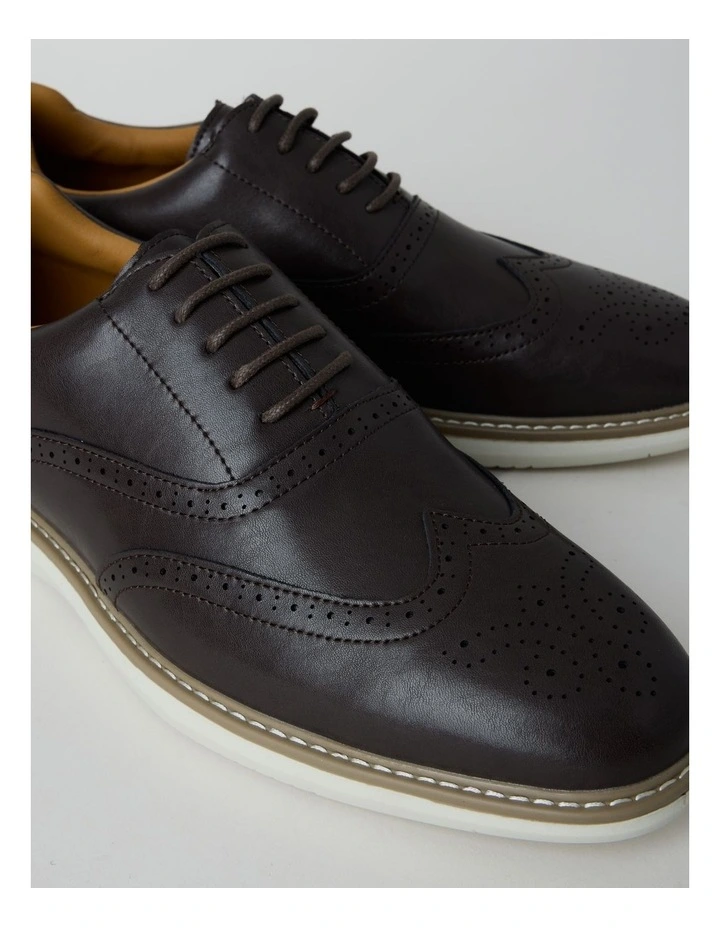 Beau Casual Brogue Lace Up in Brown image 4