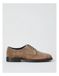 Malcolm Lace Up in Dark Sand Suede