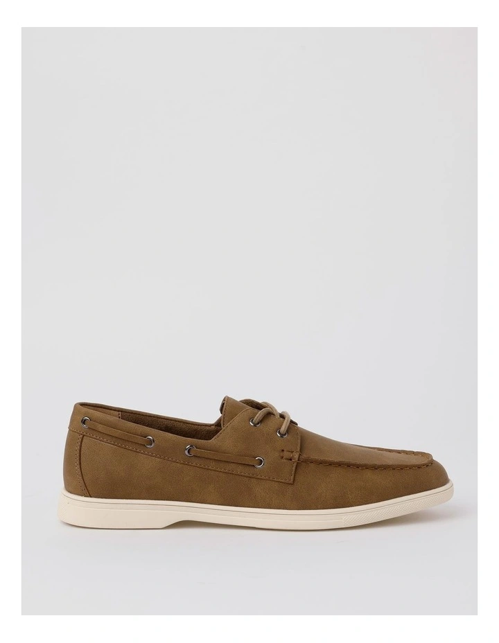 Malaga Boat Shoe in Brown image 1