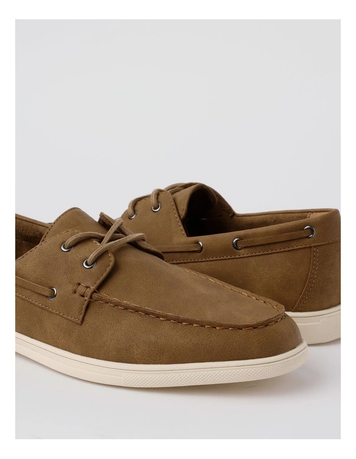Malaga Boat Shoe in Brown image 5