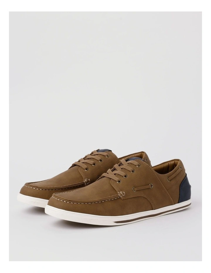 Benjamin Boat Shoe in Brown image 3