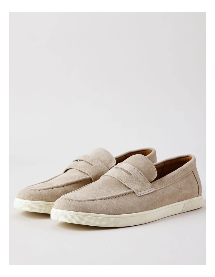 Lisbon Suede Loafer in Grey image 2
