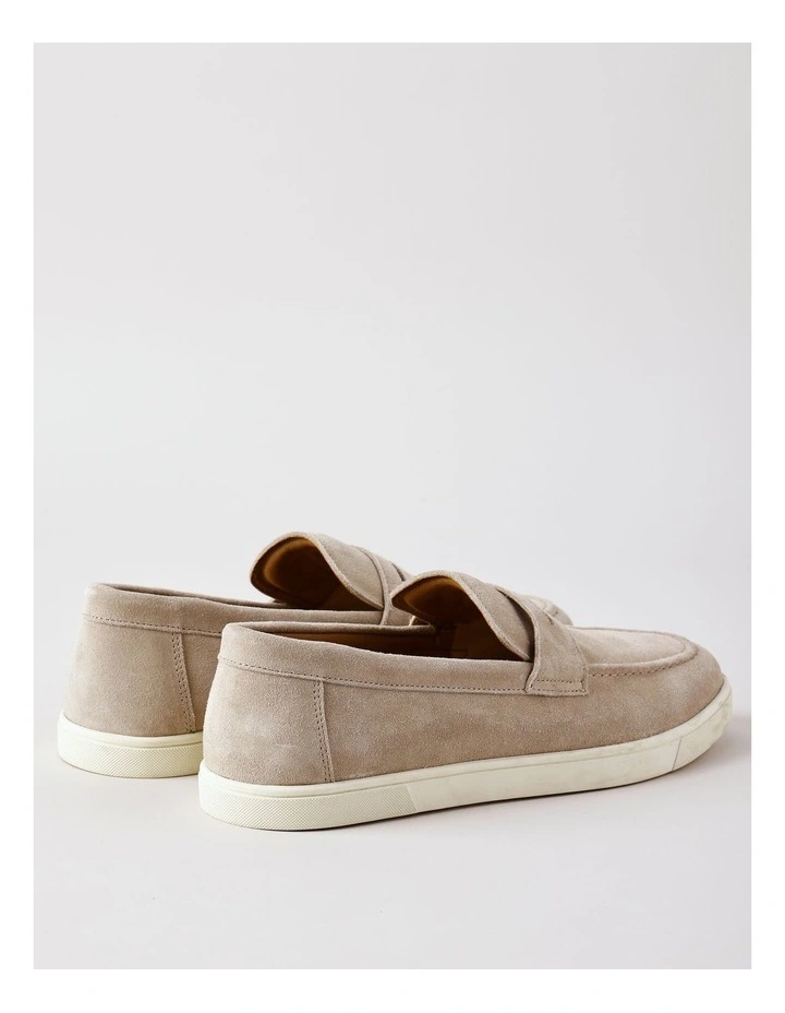 Lisbon Suede Loafer in Grey image 3