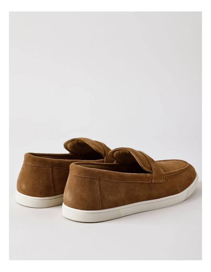Lisbon Suede Loafer in Tan image 3
