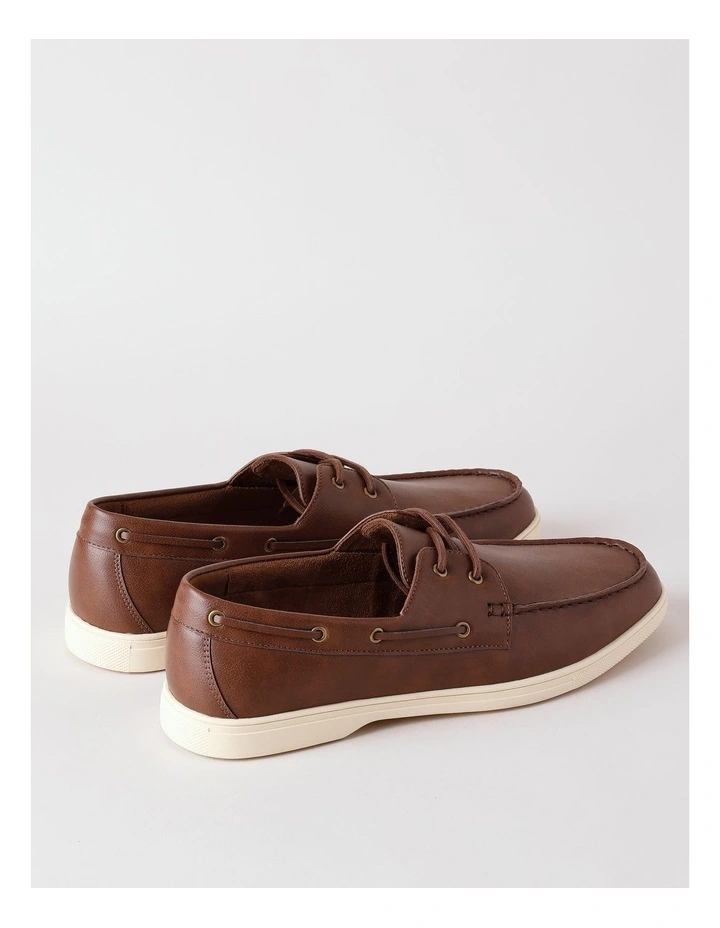 Malaga Boat Shoe in Tan image 4