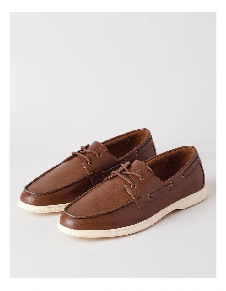 Malaga Boat Shoe in Tan image 5