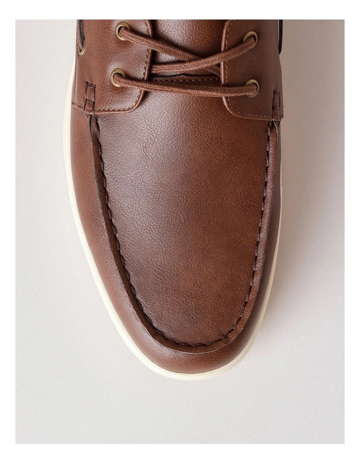 Malaga Boat Shoe in Tan image 6