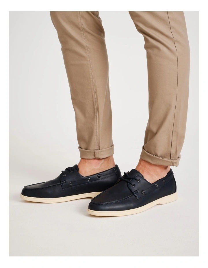 Malaga Boat Shoe in Dark Navy image 2