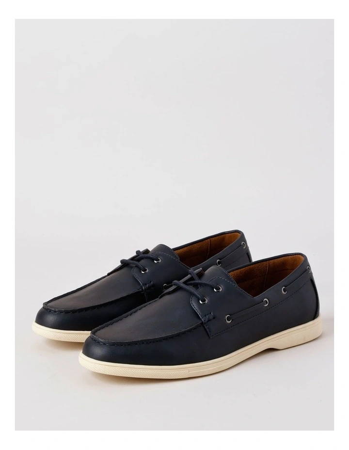 Malaga Boat Shoe in Dark Navy image 3