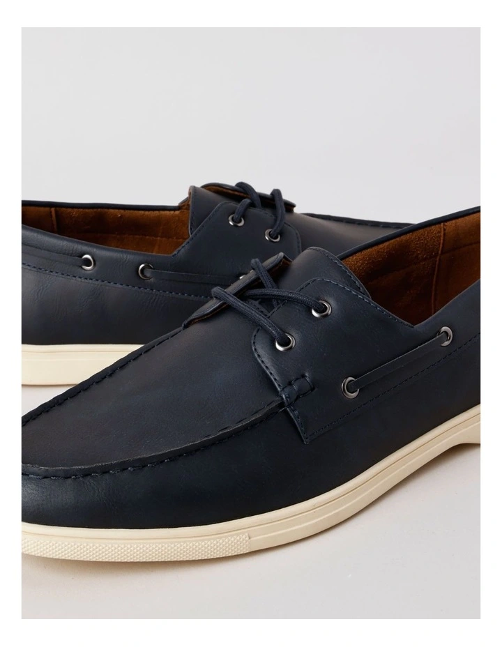 Malaga Boat Shoe in Dark Navy image 4