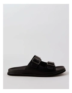 Segovia Slide in Black/Black