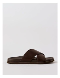 Cabra Cross Slide in Brown