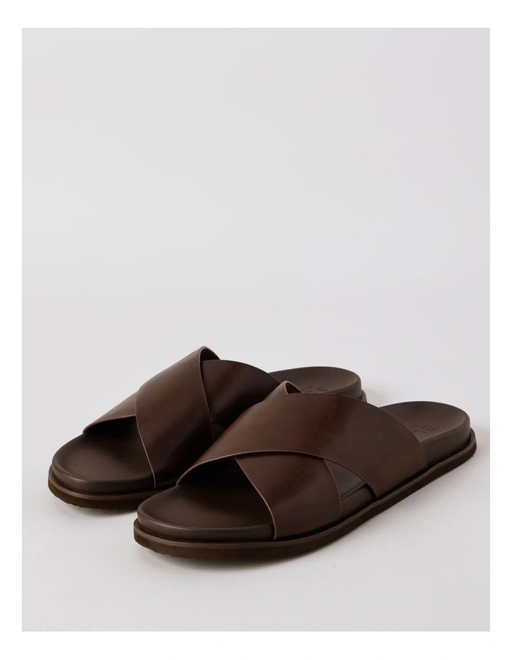 Cabra Cross Slide in Brown image 3