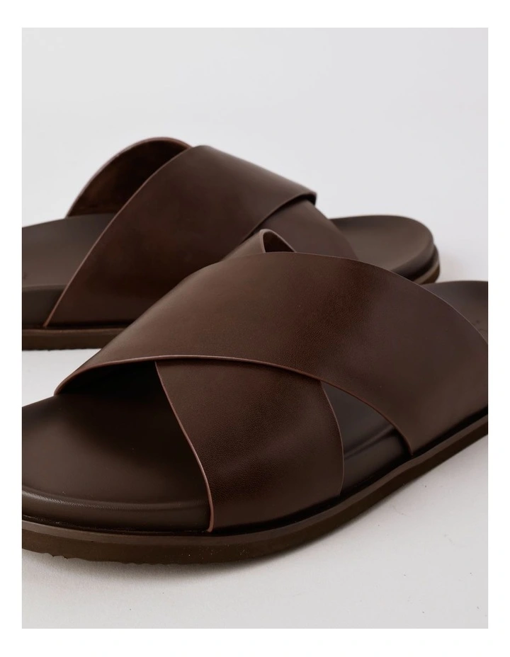 Cabra Cross Slide in Brown image 4
