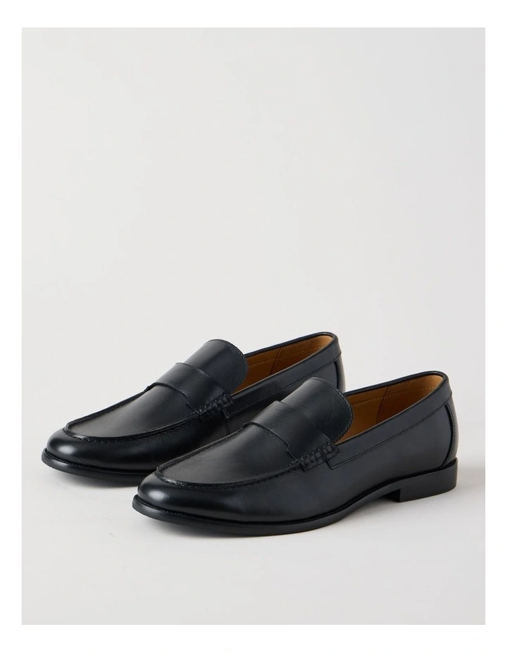 Porter Leather Loafer in Black image 3