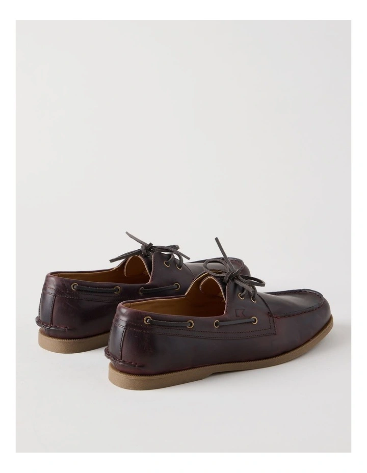 Harbor Leather Boat Shoe in Dark Brown image 4