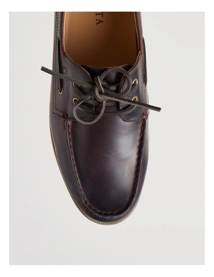 Harbor Leather Boat Shoe in Dark Brown image 6