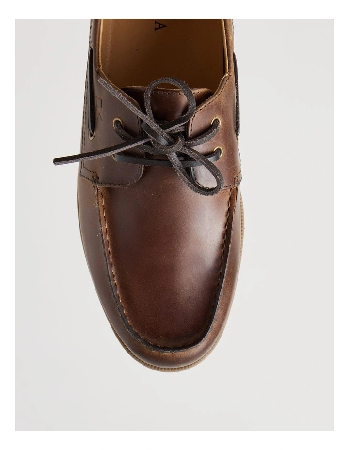Harbor Leather Boat Shoe in Light Tan image 6