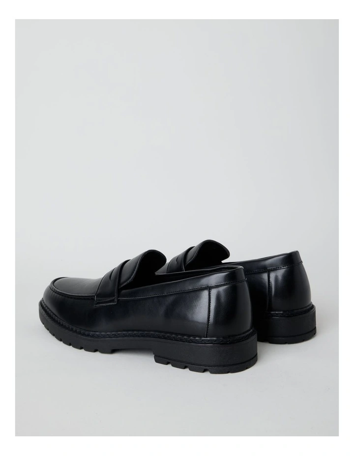 Atticus Chunky Loafers in Black image 7