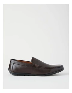Colt Leather Moccasin in Dark Brown