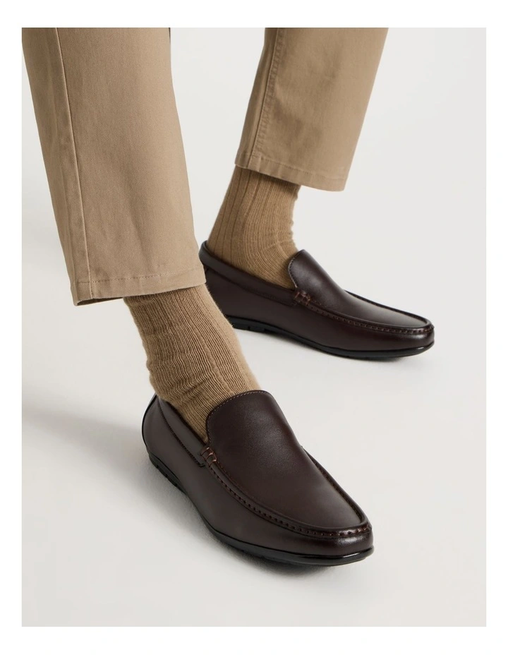 Colt Leather Moccasin in Dark Brown image 2