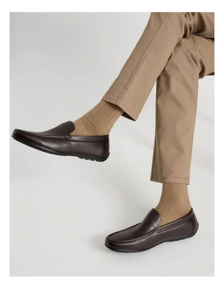 Colt Leather Moccasin in Dark Brown image 4