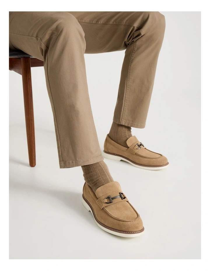 Hector Casual Suede Loafer in Sand image 2