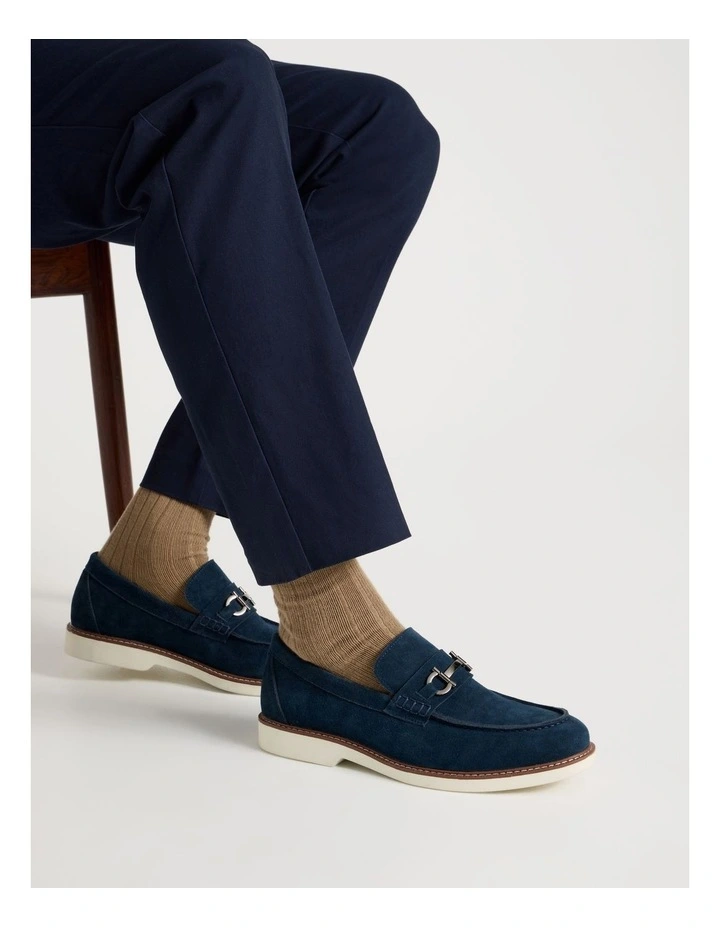 Hector Casual Suede Loafer in Navy image 2