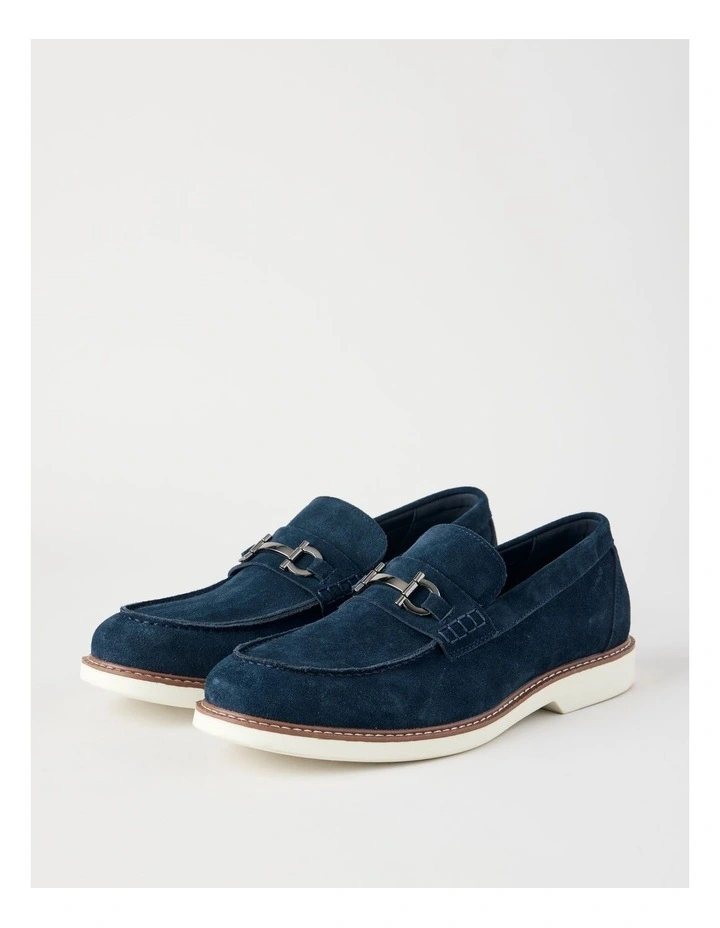 Hector Casual Suede Loafer in Navy image 3