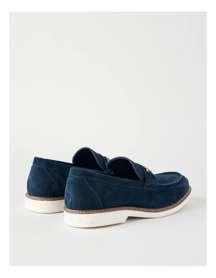 Hector Casual Suede Loafer in Navy image 4