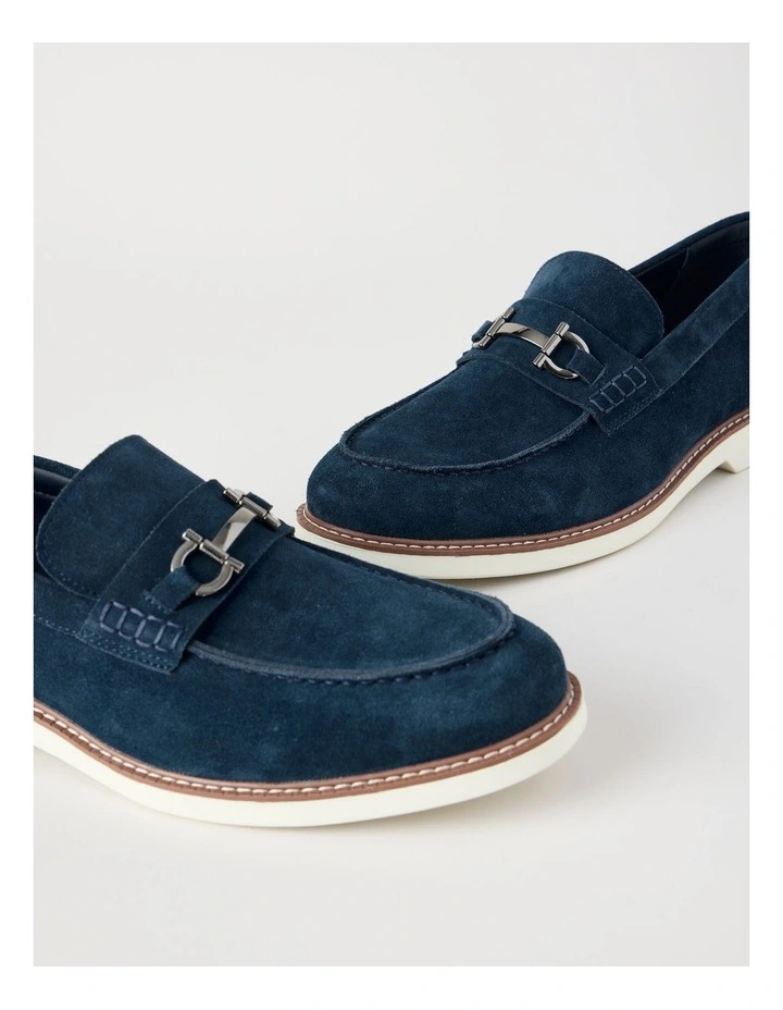 Hector Casual Suede Loafer in Navy image 5