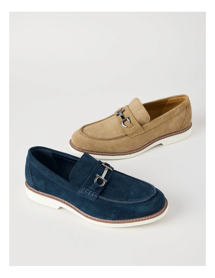 Hector Casual Suede Loafer in Navy image 7
