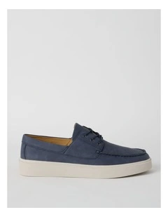 Paolo Boat Shoe in Navy