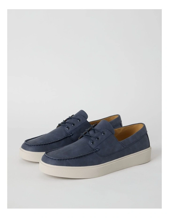 Paolo Boat Shoe in Navy image 2