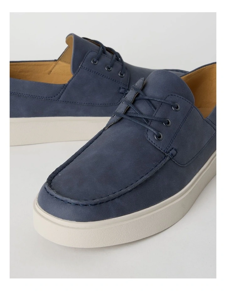 Paolo Boat Shoe in Navy image 3