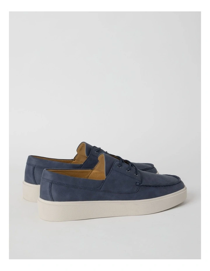 Paolo Boat Shoe in Navy image 4