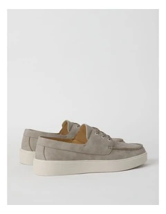 Paolo Boat Shoe in Cement