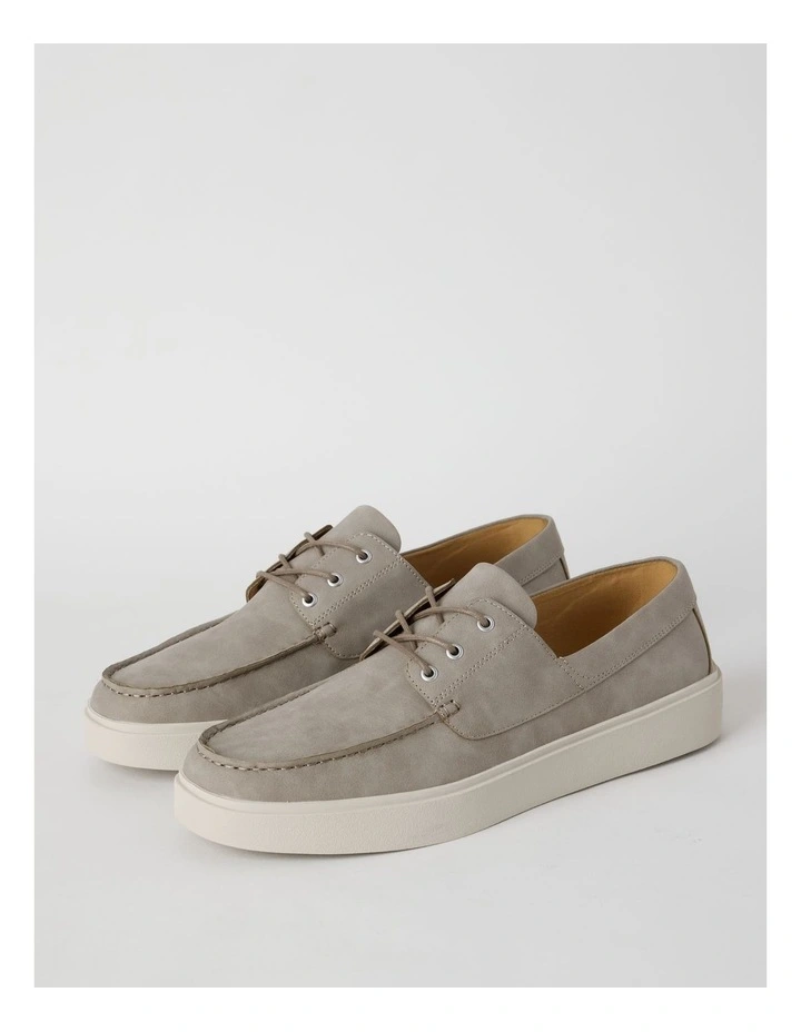 Paolo Boat Shoe in Cement image 2